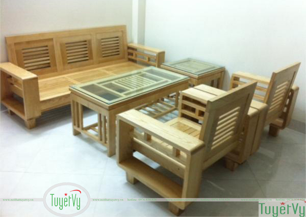 bàn ghế gỗ sồi